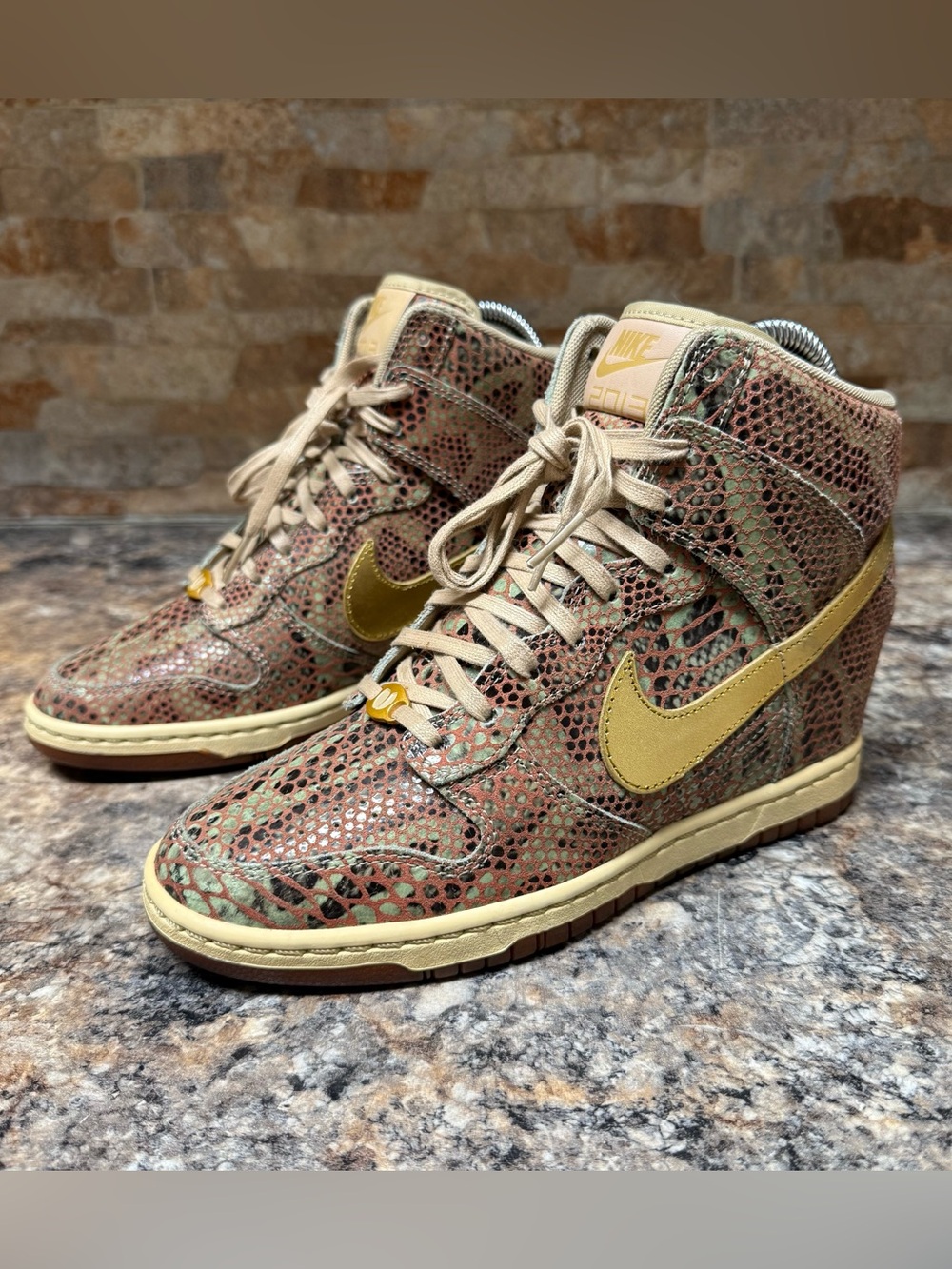 RARE Nike Sneakers Dunk Sky Hi 2012 Year of The Snake Limited Edition Sz 7